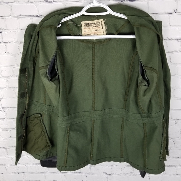 DOLLHOUSE | denim & vegan leather stud jacket - Picture 4 of 6